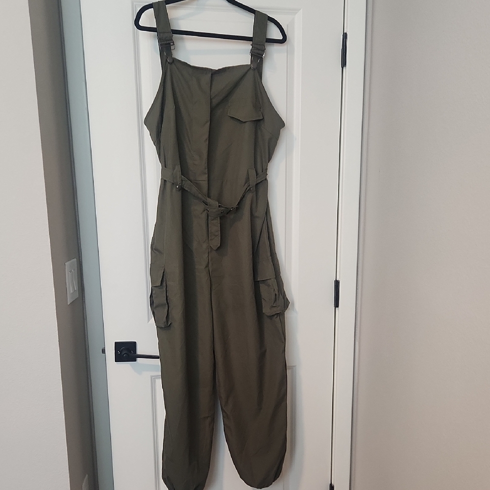 Women's Olive Green Jumpsuit